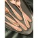 A set of stainless steel forks Bloom, h = 20.5 cm, 6 pcs, color red gold