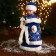 Snow Maiden "In a blue fur coat and hat" moves, 40 cm
