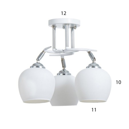 Ava chandelier 3he27 40W Belo-chromium 50x50x27 cm Bayerlux-3