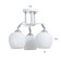 Ava chandelier 3he27 40W Belo-chromium 50x50x27 cm Bayerlux