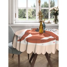 The tablecloth “My Rules”, Round, Saten, D = 150 cm