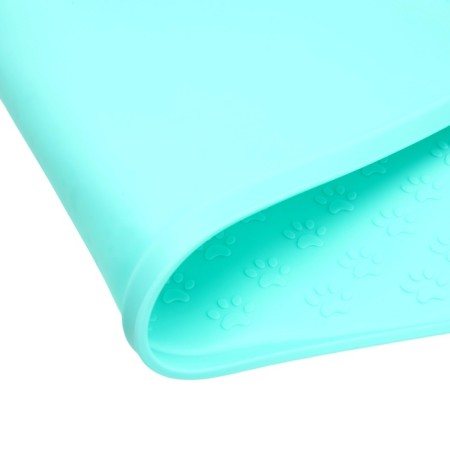 Silicone rug for a bowl with texture, 48 x 30 cm, mint-4