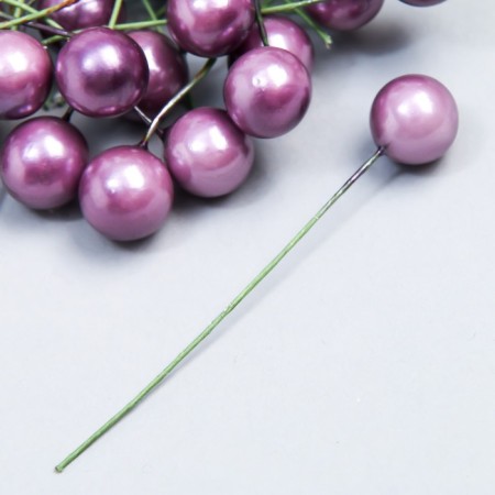 Stream for flowers "Ball pearl-lilac" d = 1.2 cm 6x1.2x1.2 cm