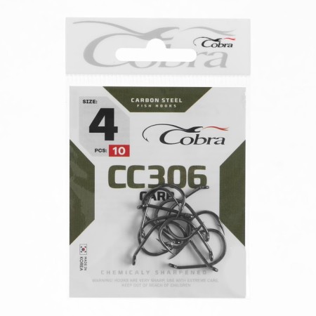 Cobra Carp hooks, series CC306, No. 04, 10 pcs.