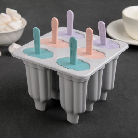 Cream Form "Carousel", 6 cells, color mix-4