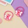 Hair elastic band "Mahrushka" (set 6 pcs) Sports Shine Ring, 3 cm, mix