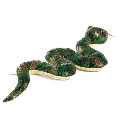 Soft toy "Snake", 105 cm, green color-5