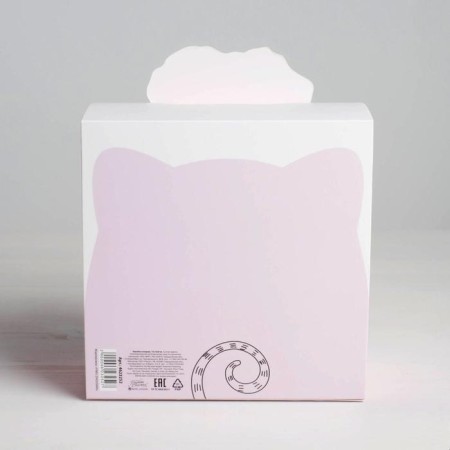 Gift folding box, packaging, “cat”, 15 x 15 x 8 cm-3