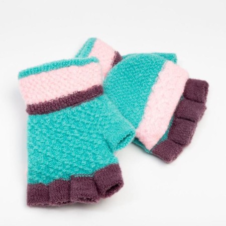 Mitten mittens children's minku, 14 cm, central green-1
