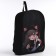 School textile Backpack "Anime Girl", 38x14x27 cm, black color