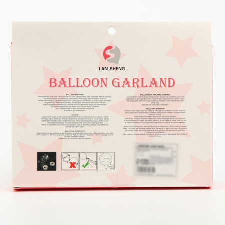 Set for creating compositions from balloons, set of 52 pcs., Silver, pink-2