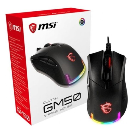 MSI Clutch GM50 mouse Black optical (7200DPI) USB2.0 (6BUT)-4