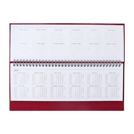 Planing is a low -off 100 x 300 mm, 56 sheets, on the crest, an artificial leather cover, burgundy-4