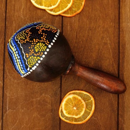 Souvenir musical instrument Marakas "Turtle" 22x11x6 cm mix-9