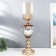 Climber metal, glass for 1 candle "mosaic" gold 52x15x15 cm