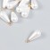 Decor for creativity plastic "Pearl with a loop" set 10 pcs 1.6x0.8x0.8 cm