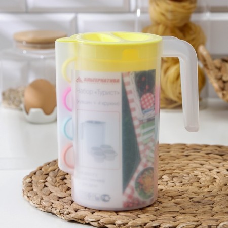 Set "Tourist": a jug 1.2 l, 4 mugs-8