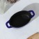 Cast iron pots Volcano, 250 ml, 14 × 7 × 9 cm, for feeding, blue color