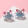 Children's clips "chosen" crab, color pink-blue