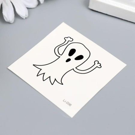 Tattoo on the body phosphorus "Ghosts" mix 6x6 cm-2