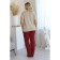 Female trousers, size 58, burgundy color