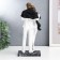 Polystone souvenir "in love with white clothes, covered with a scarf" 25.5x9x11.5 cm