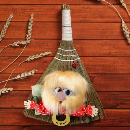 Ravigan "Domovushka", on a broom, mix-4