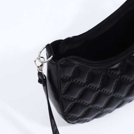 Bag-baget with a zipper, black color-6