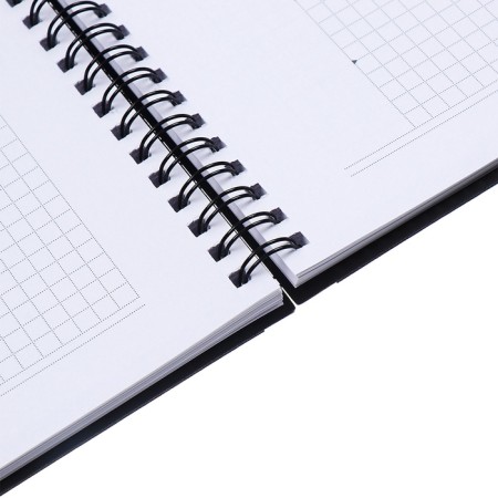 A4 notebook, 96 sheets on the crest of Escalada, integral cover of artificial leather, foil embossing, block 70 g/m2, blue-7