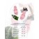 Slippers with a massage effect, open nose, size 42-43, pink color