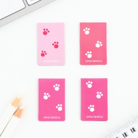 Magnetic bookmarks mini, 4 pcs of “brisk spring”-4