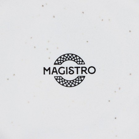 Tea steam porcelain Magistro Urban, 2 objects: a cup 200 ml, a saucer d = 14.2 cm, white color in specking-5