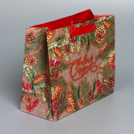 Craft horizontal package “Love, Vera and Good”, Ml 27 x 23 x 11.5 cm, New Year-1