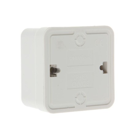 UNIVERSAL Olympus socket, 16 A, single, external, with salary, white-1