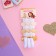 Hair gum "Tenderness" (set of 6 pcs) Double bow, 2 cm, white
