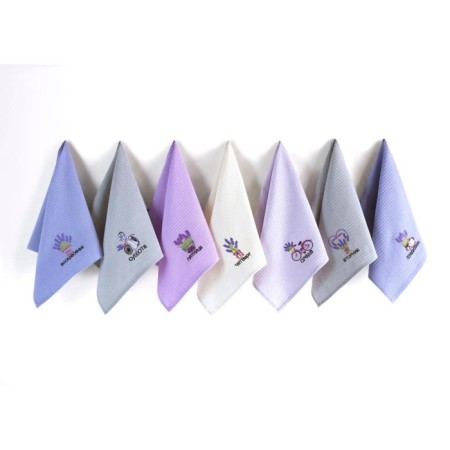 Violet towel set, size 40x60 cm, purple color, 7 pcs-1