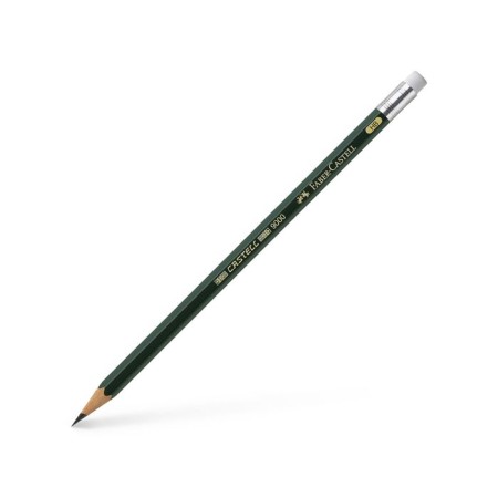 Pencil Art Black Baber-Castel Castell® 9000 Professional HB with Eraser Green-1