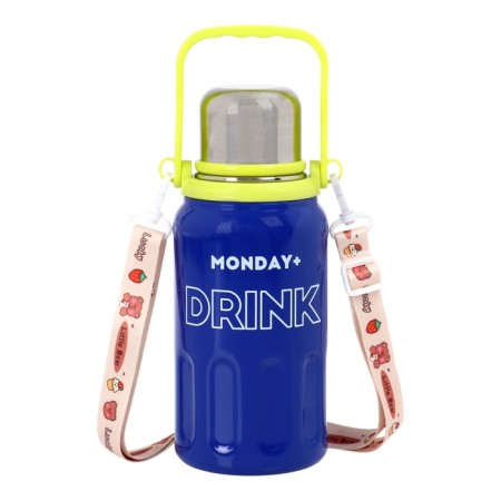 Thermos, 1 l, coffee cup, retains heat 10 hours, blue