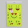 Smiles “Smiles”, 11 pcs on the sheet, yellow color