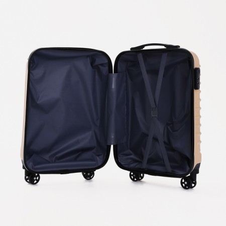Small suitcase 20 ", lightning department, code castle, beige color-8