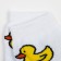 Women's terry socks "duck", white color, size 23-25