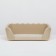 A toilet for dogs with high sides and a removable mesh 38x36x12 cm, beige