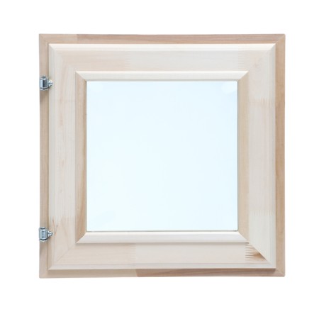 Window, 40 × 40cm, double glass of linden, outer opening-5