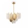 Hloya chandelier, 7x60W E14, color gold