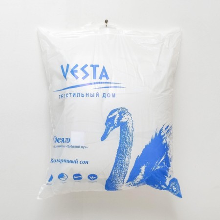 Winter blanket 220x205 cm, claim. swan fluff, gloss-satin fabric, p/e 100%-3
