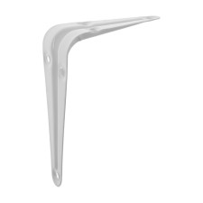 Bracket, 100x75x0.8 mm, metal, white, 1 pc.