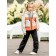 Jacket for girls, height 152 cm, orange color