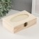 Casket wood for painting with a photo frame 10x15 cm "Rectangular" 5x12.2x18.3 cm
