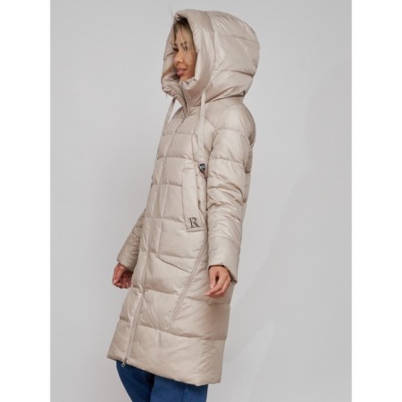 Coat insulated winter female, size 42, color light green-7