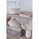 Box for storing things LADOM, 31.5 × 23x19 cm, gray-beige color